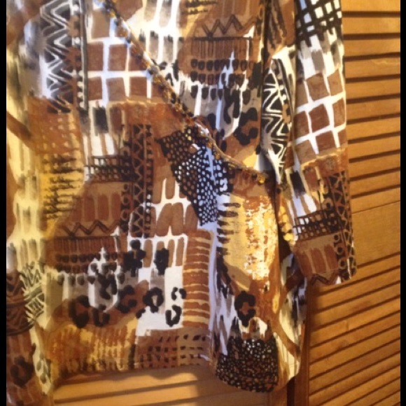 Ruby Rd. Women Tribal Top - Picture 3 of 4